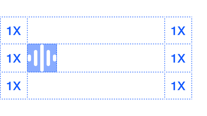 Horizontal Soundly logo with clear space of one logo-symbol height on every side.