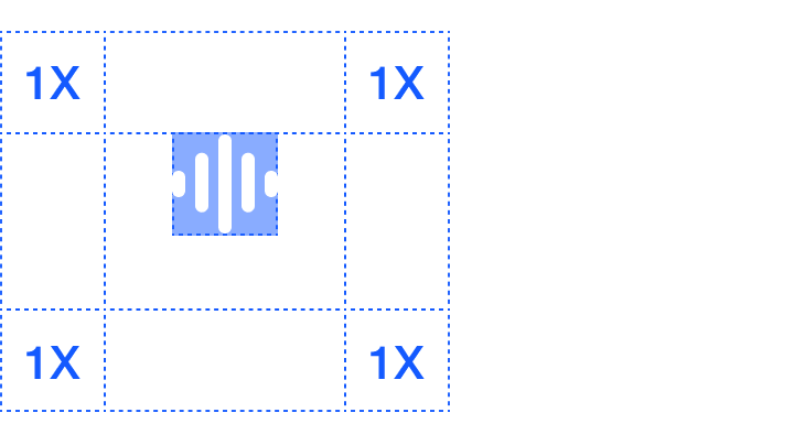 Vertical Soundly logo with clear space of one logo-symbol height on every side.