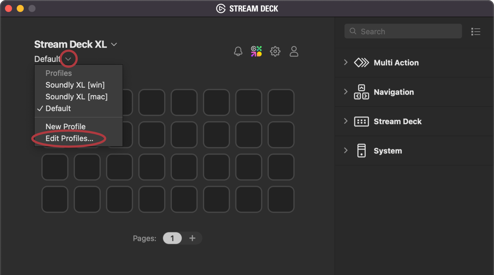 Stream Deck software's Preferences page