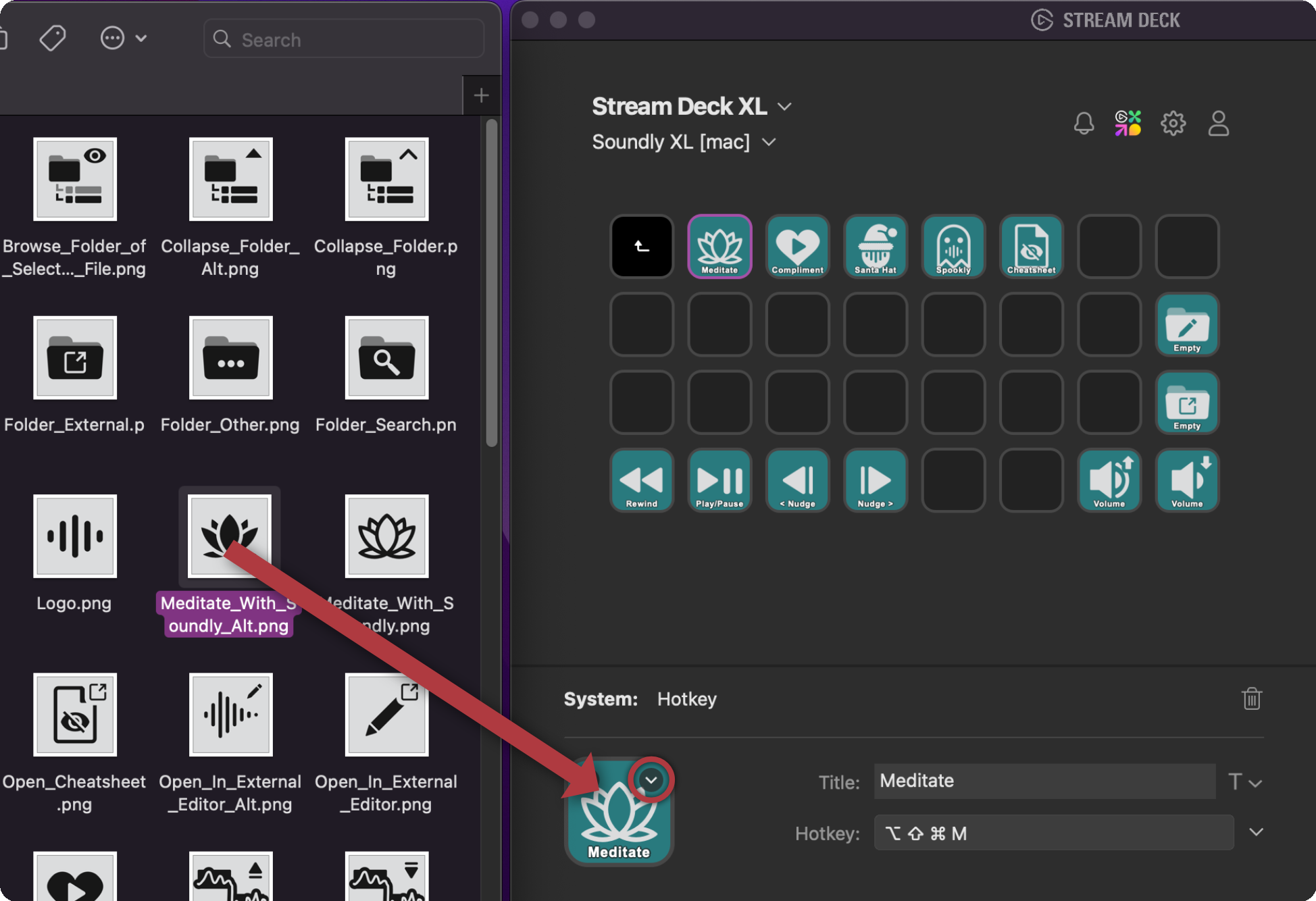 Changing an icon on Stream Deck