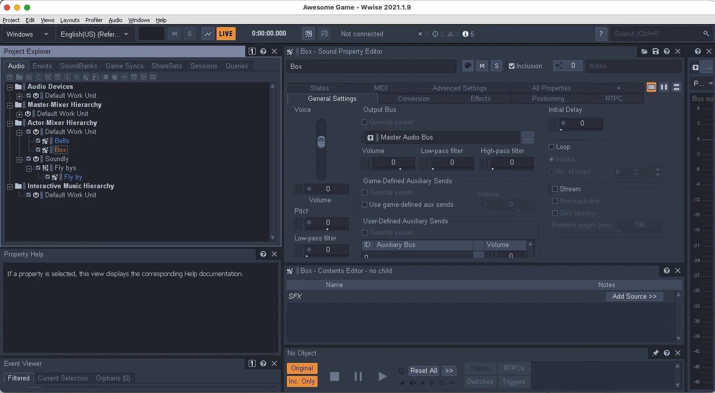 Soundly Handles to Wwise Audio Editor Window